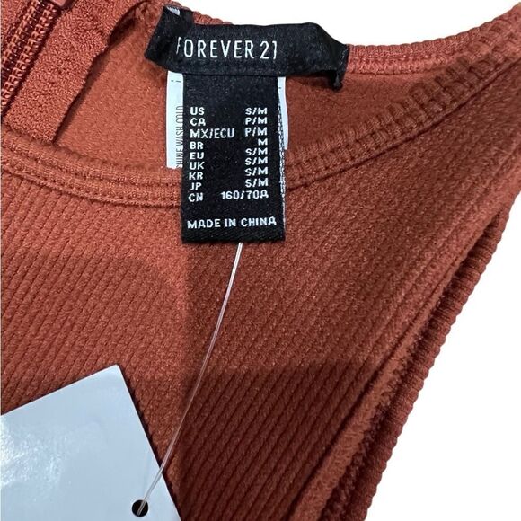 Forever 21 body con Cut Out ribbed Mini Dress size S/M - Picture 4 of 11